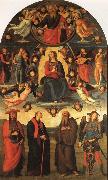 PERUGINO, Pietro The Assumption of the Virgin with Saints oil painting reproduction